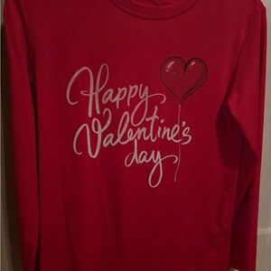Red Valentine's Day Long Sleeve Shirt